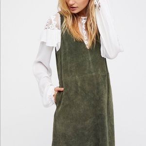Free People Suede Retro Love Mini Dress